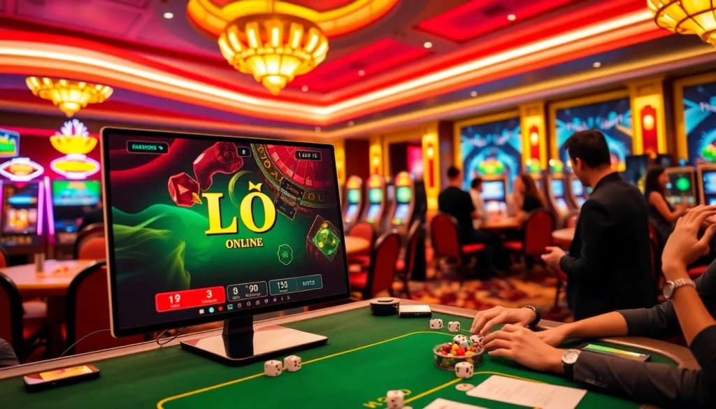 Lô Đề online gaming interface with players engaging in thrilling bets at a casino.