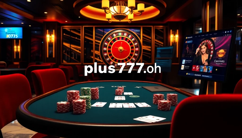 Experience thrilling gameplay at plus777a.ph with a luxurious poker setup and high-stakes gaming.