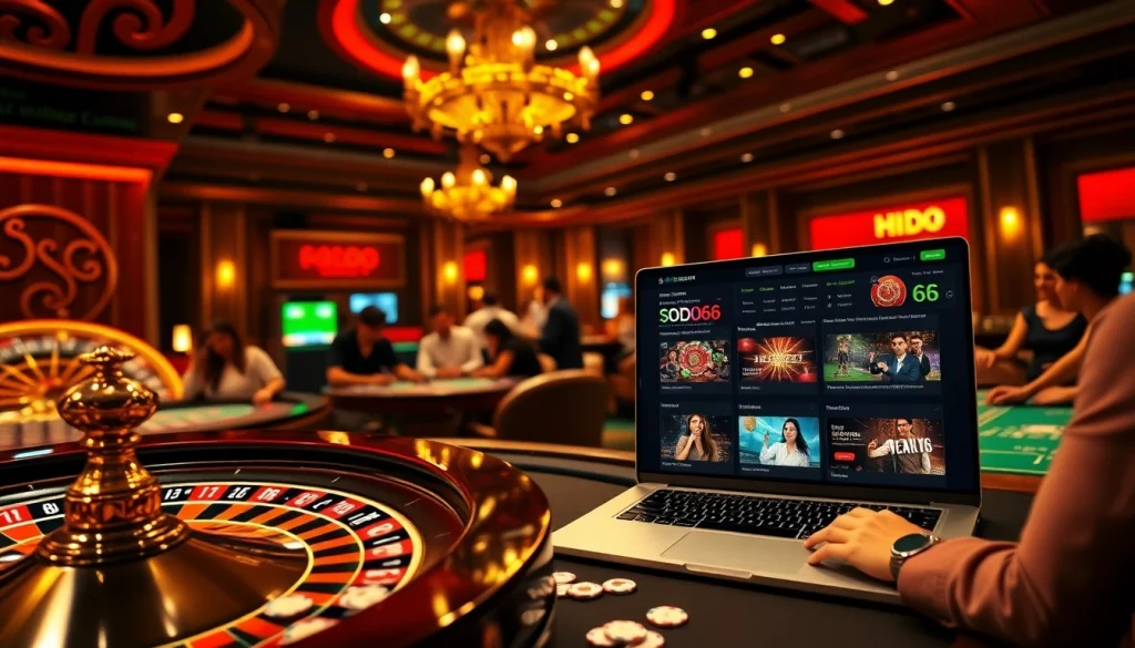 Experience thrilling gambling at SODO66 with dynamic casino tables and excitement-filled environments.