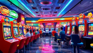 LAGAGAME77 online gaming platform showcasing vibrant games and engaging user experience.