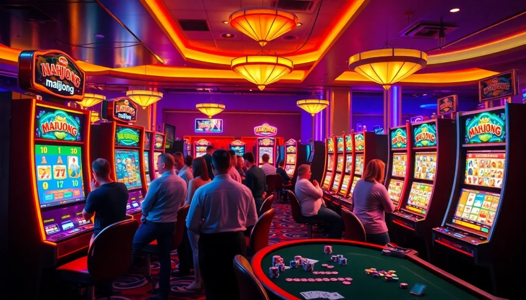 Engage with the slot demo mahjong at vibrant casino machines, where excitement fills the air.