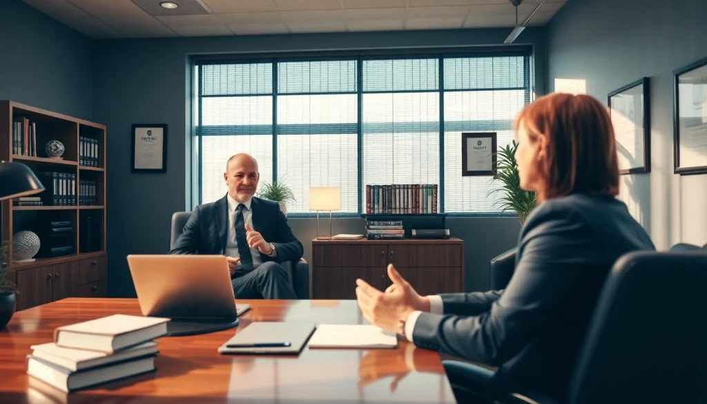 Best Criminal Lawyer near Phoenix, AZ consulting with a client in a professional legal office