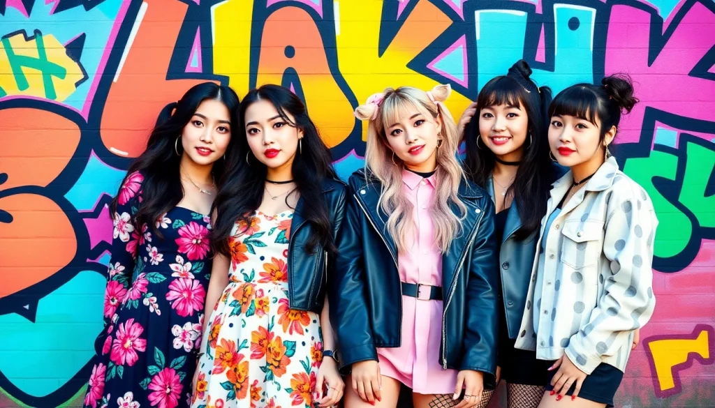 Portrait of blackpink members showcasing their unique styles and personalities.