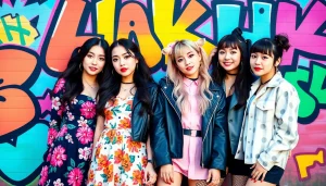 Portrait of blackpink members showcasing their unique styles and personalities.