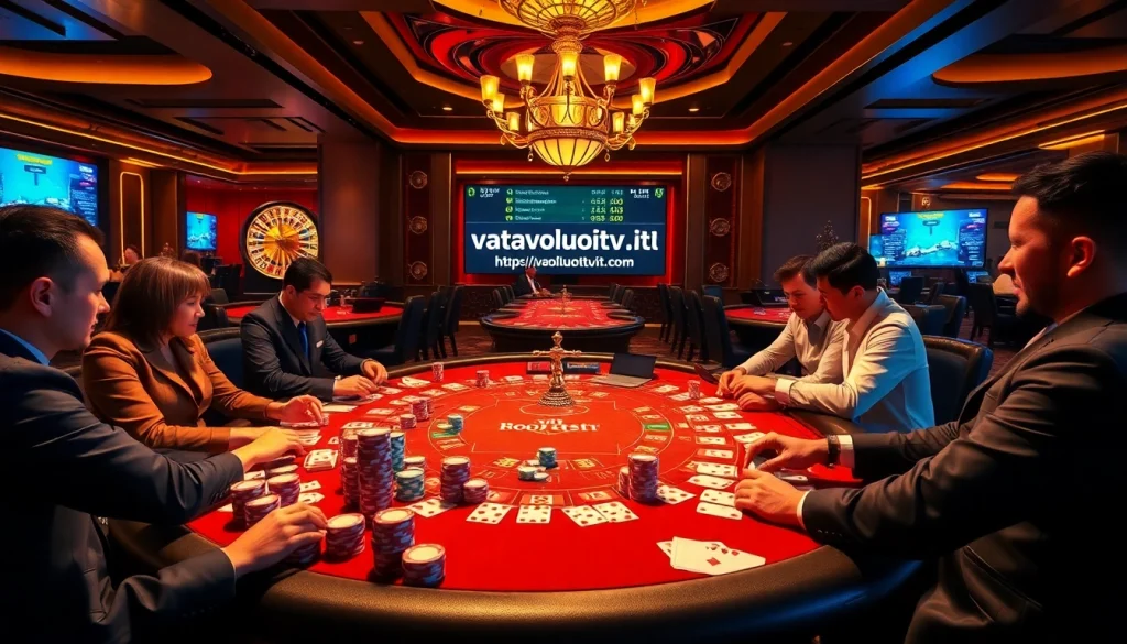 Experience the thrill of betting at https://vaoluoitv.it.com with high-stakes poker and vibrant casino ambiance.