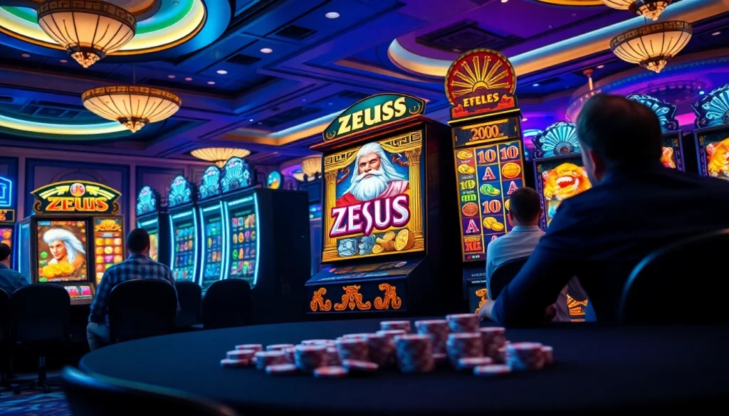 Putar gulungan mesin slot Zeus yang mendebarkan ini, dihiasi motif Yunani dan jackpot yang cerah.