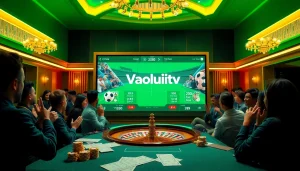 Experience thrilling live betting on football matches at https://vaoluoitv.it.com, surrounded by a vibrant casino atmosphere.