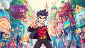 무료웹툰 감상하는 다양한 캐릭터들이 있는 장면을 담은 이미지