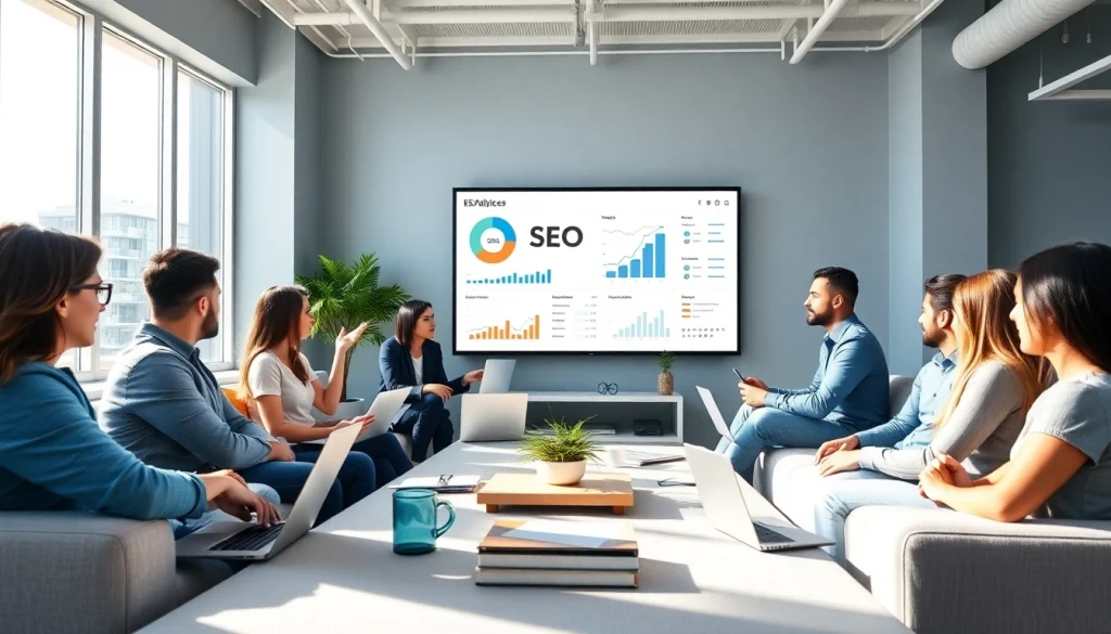 Perencanaan strategi slot deposit 1000 yang efektif dengan tim profesional di kantor modern.