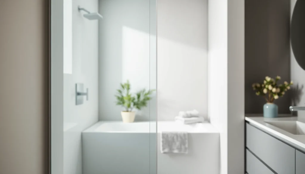 Showcasing a stylish shower screen door with elegant design enhancements in a modern bathroom.