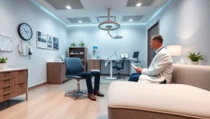 現代的な医療クリニックで専門的な相談環境を示す包茎手術のおすすめ