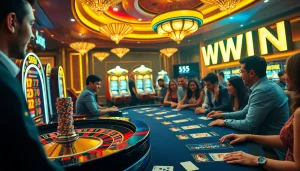 Experience the excitement of gambling with a focus on the thrilling 555 win moment at the casino.