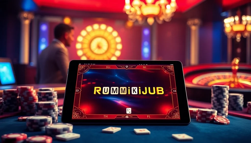 Experience the thrill of רמיקוב אונליין with an engaging digital gameplay scene.