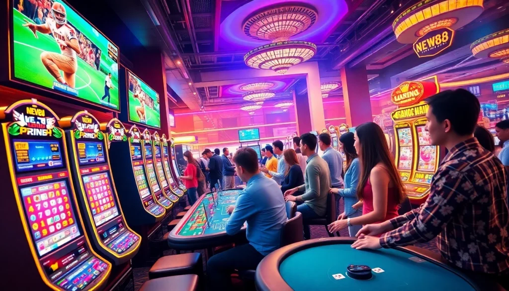 Exciting online gaming at new88go.com featuring digital casinos and diverse players.