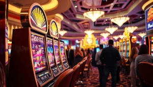 Menang besar dengan bermain slot online di kasino yang ramai dan mewah.