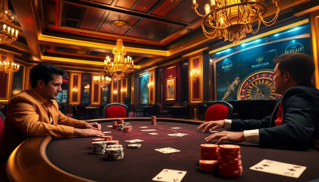 The hidden wiki in a luxury casino scene showcasing poker excitement with intense gameplay and vibrant chips.