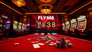 Captivating view of FLY88 đăng nhập interface with vibrant casino elements enticing players to engage.