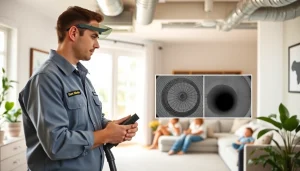 Air Duct Cleaning Service by a certified technician ensuring clean indoor air quality in a North Carolina home.
