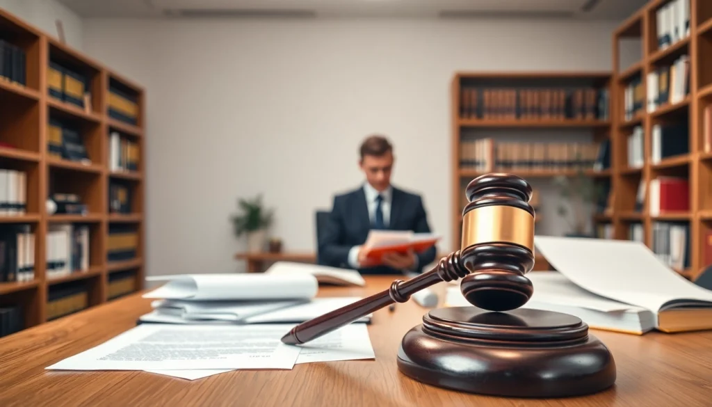 Fachanwalt Arbeitsrecht in einem modernen Büro, konzentriert auf die Klärung von arbeitsrechtlichen Fragen.