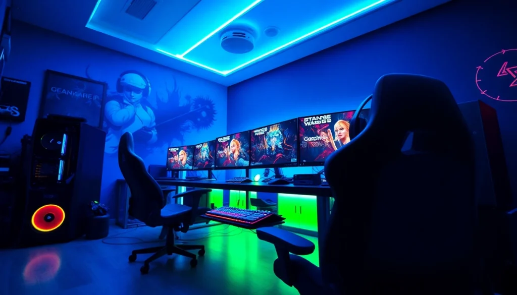 高性能PCと周辺機器を搭載した活気あるゲーミングセットアップで最新のドスパラクーポンのディールを発見