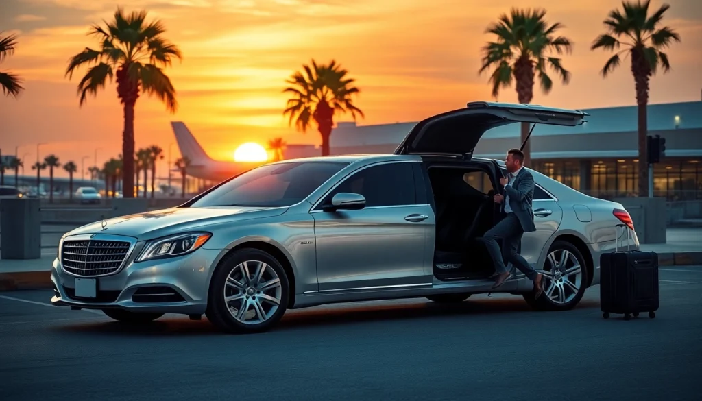 Luxury LA Limo ready for premium airport pickup at LAX.