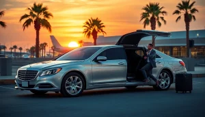 Luxury LA Limo ready for premium airport pickup at LAX.