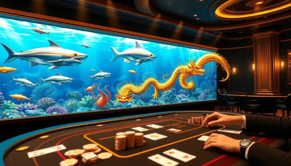 Experience бắn cá đổi thưởng with vibrant underwater gameplay, stunning fish graphics, and dynamic casino elements.