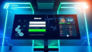 Secure and user-friendly 555win login interface displayed on a modern digital screen.