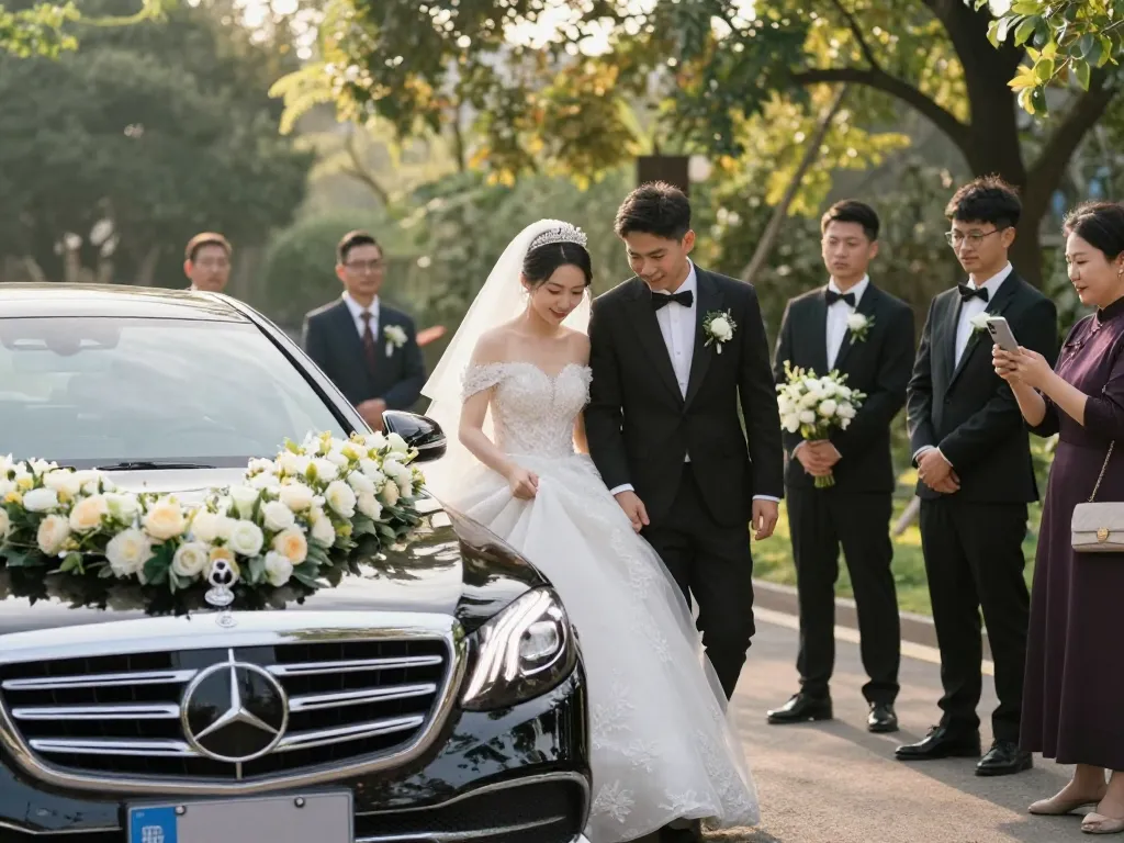 Nâng tầm buổi lễ của bạn: Thuê xe cưới Mercedes vào năm 2026